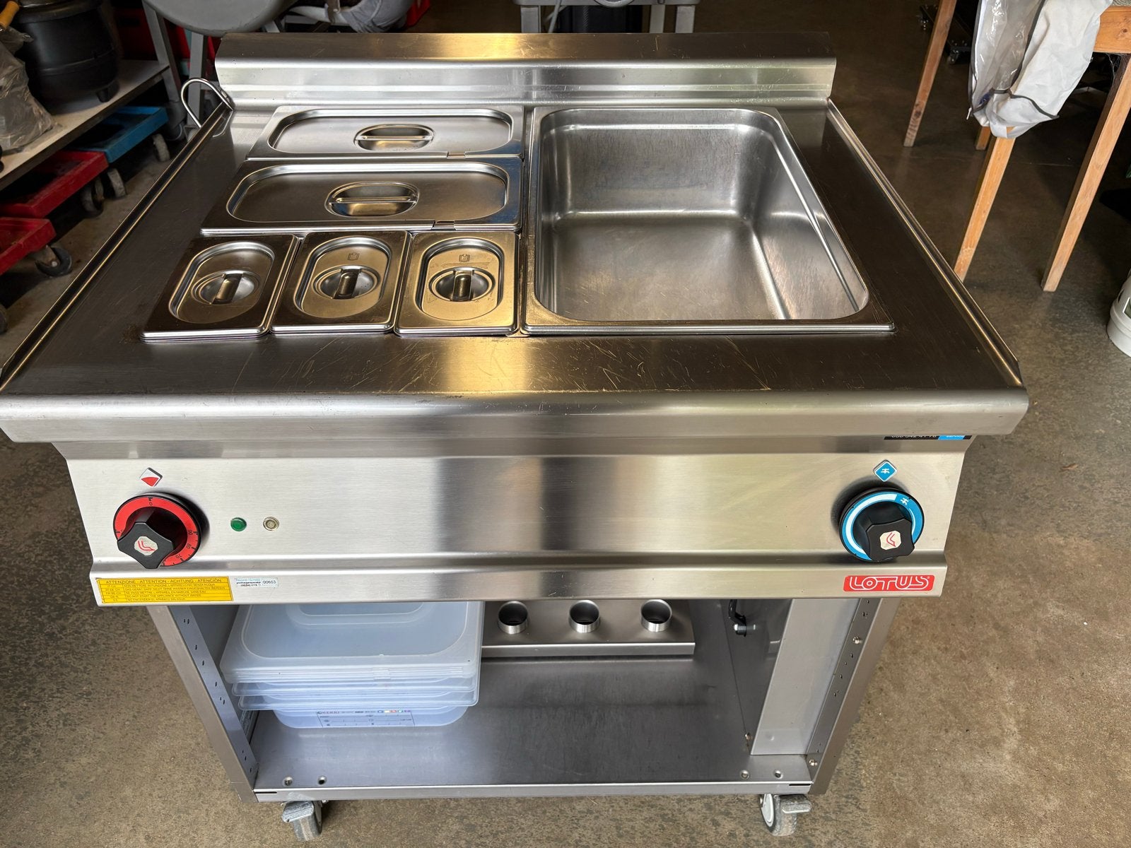 Professionele RVS Bain Marie met GN-bakken, Ophalen, Gebruikt, Bakkerij en Slagerij