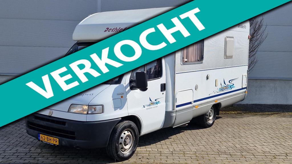 Fiat 230 Dethleffs Esperit Globetrotter 5940H, Luifel, Bedrijf, Koelkast, Fiat