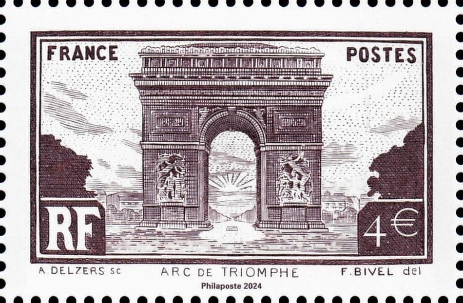 Jaar 2024 Yv 5788 L´Arc de Triomphe de Paris. Paris Philex., Ophalen of Verzenden, Postfris