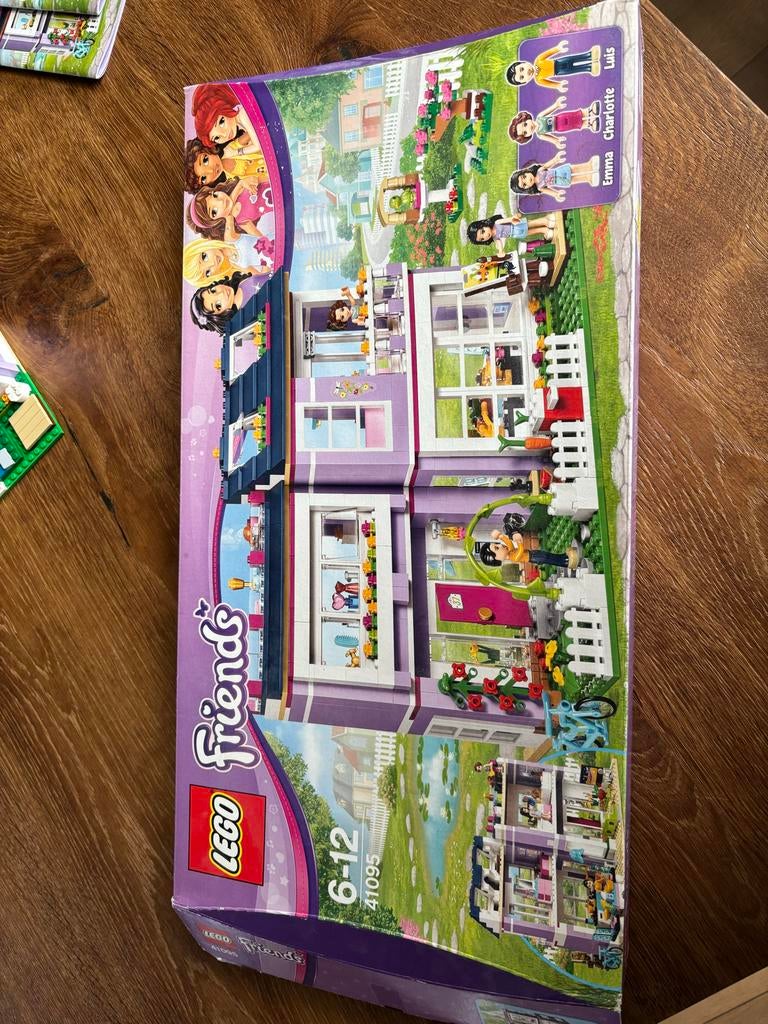 Lego Friends 41095 Emma's Huis - Compleet met boekjes, Ophalen of Verzenden, Gebruikt, Complete set, Lego