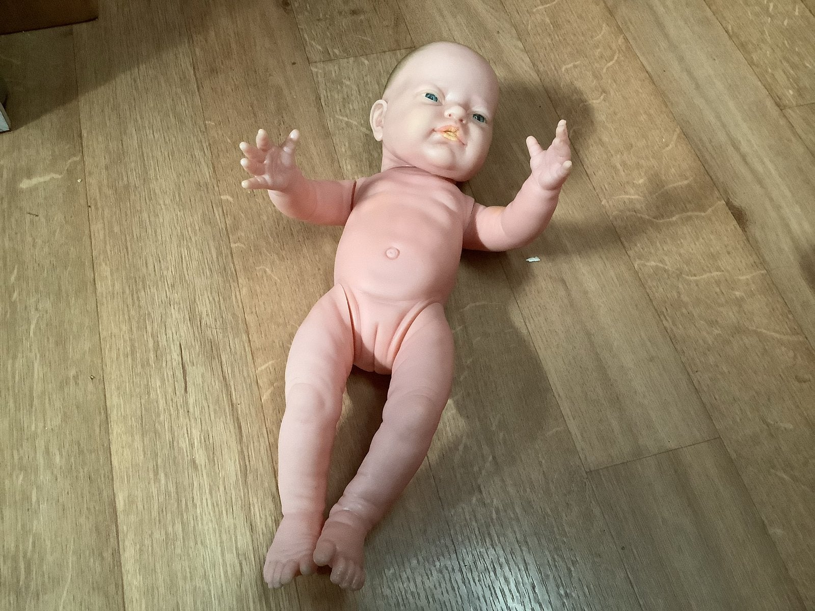 Realistische Siliconen Babypop - Reborn Look, Ophalen of Verzenden, Gebruikt, Babypop