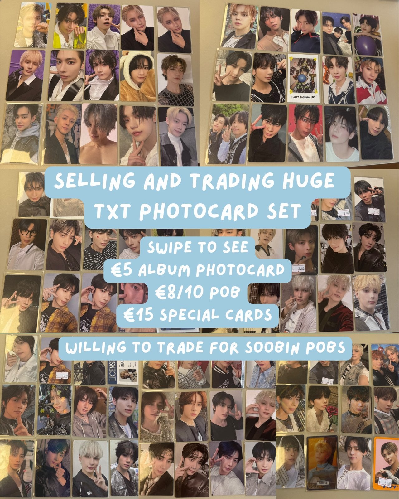 TXT Photocard Collectie - Ruilen of Verkopen (Soobin, P1Harm, Ophalen of Verzenden, Zo goed als nieuw