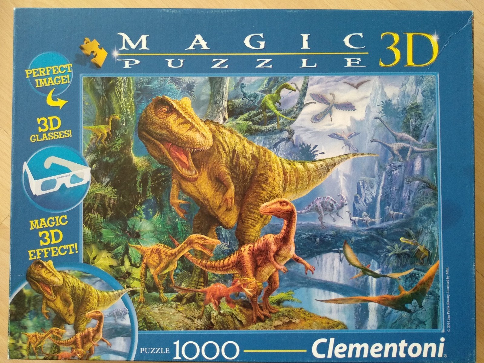 Clementoni 1000 stuks puzzels, waarvan 2x 3D en 1 Fluorisend, Ophalen of Verzenden, 500 t/m 1500 stukjes, Gebruikt, Rubik's of 3D-puzzel