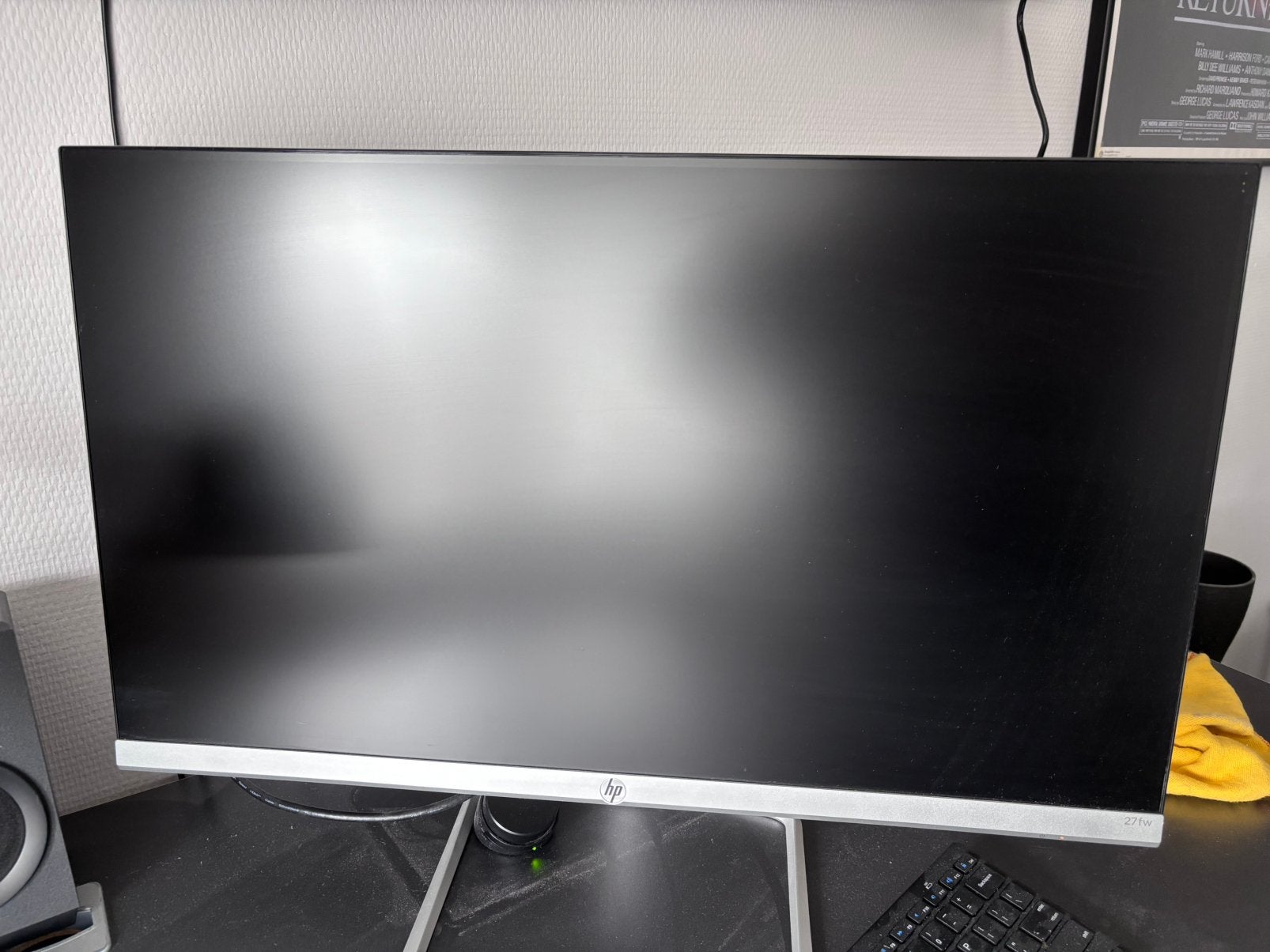 Pc monitor HP 27fw - grijs met zwart, Computers en Software, Monitoren, Ophalen, Kantelbaar, 101 t/m 150 Hz, HDMI
