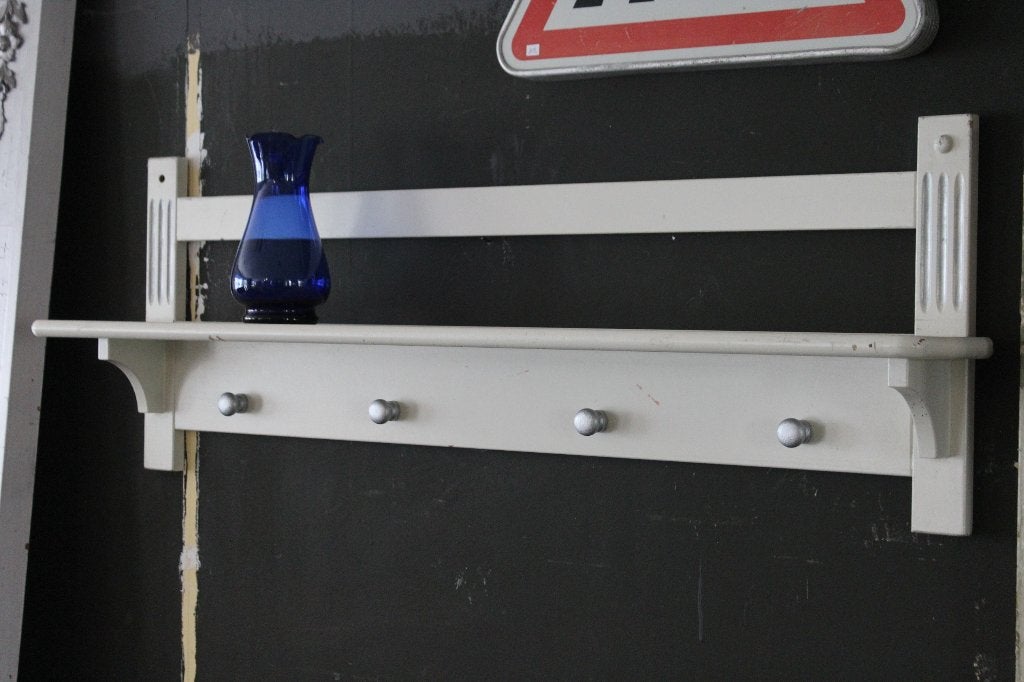 Brocante - Oude wand-kapstok of keuken-regaal!, Huis en Inrichting, Wandkapstok, Gebruikt, Ophalen of Verzenden, Minder dan 100 cm