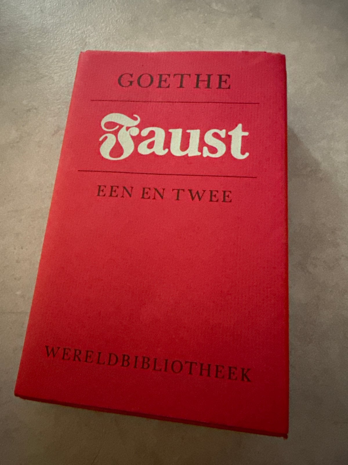 Faust Een en Twee - Goethe (Gebonden, Wereldbibliotheek), Ophalen of Verzenden, Gelezen