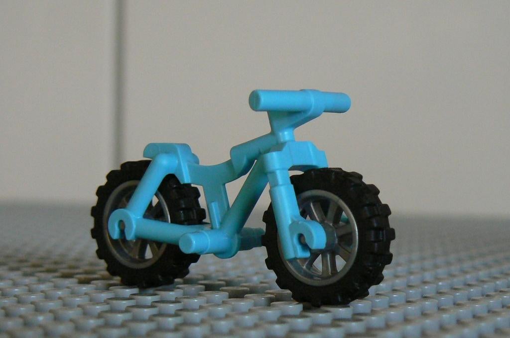 L1256 Mountain bike medium azure flat silver velgen, Ophalen of Verzenden, Nieuw, Losse stenen, Lego