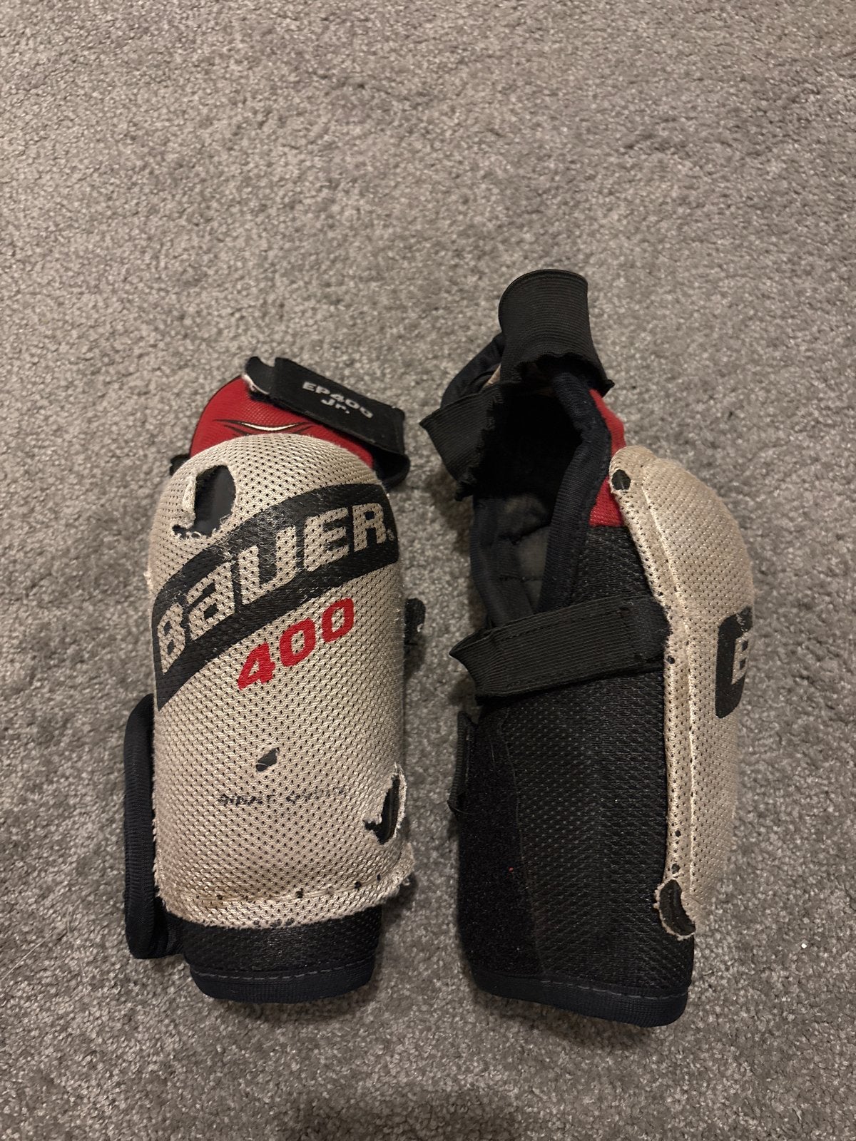 Bauer 400 ijshockey elleboogbeschermers, Ophalen of Verzenden, Gebruikt
