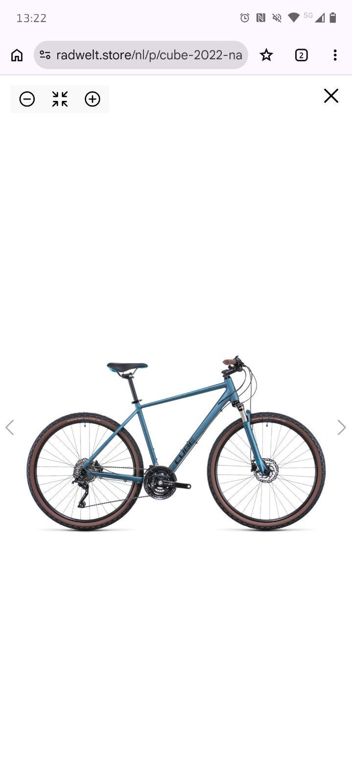 Cube Nature Exc 2022 Hybride Fiets, Ophalen, Zo goed als nieuw, Meer dan 20 versnellingen, Overige merken