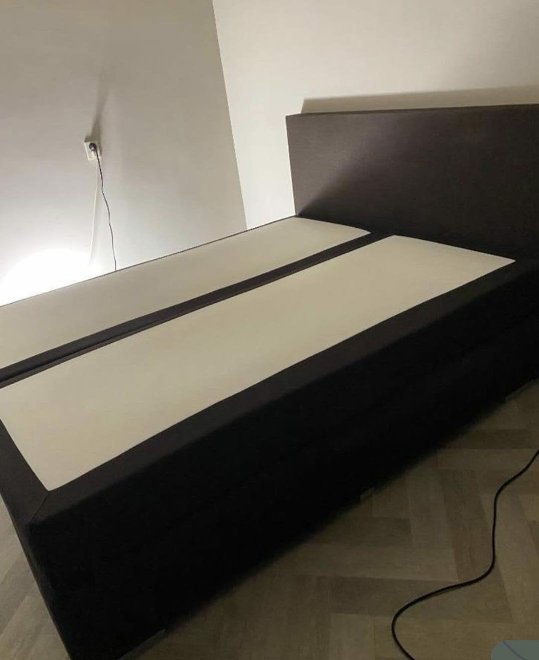 Bezorging is mogelijk 160x200 complete boxspring bed, Gebruikt, Tweepersoons, Ophalen of Verzenden, 200 cm