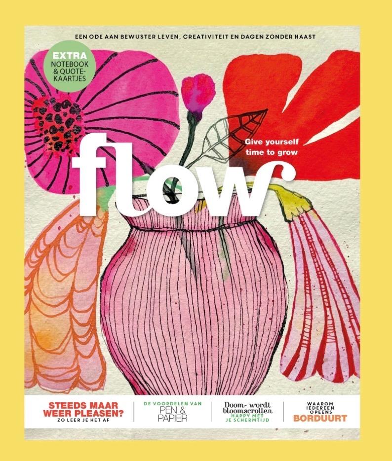 Flow Magazine nieuw! extra notitieboekje & kaartjes, Boeken, Ophalen of Verzenden, Nieuw, Glossy