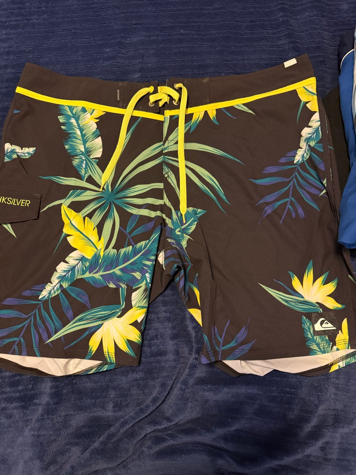 Quiksilver zwemshort met tropische print - Maat 38, Ophalen of Verzenden, Overige maten, Meerkleurig, Zwemshort