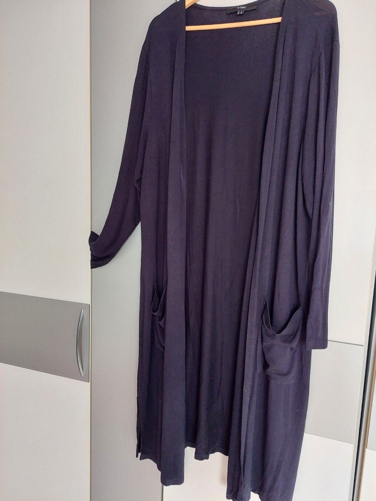 X-Two Lang vest donkerblauw maat 52, Kleding | Dames, X-Two, Ophalen of Verzenden, Zo goed als nieuw, Blauw