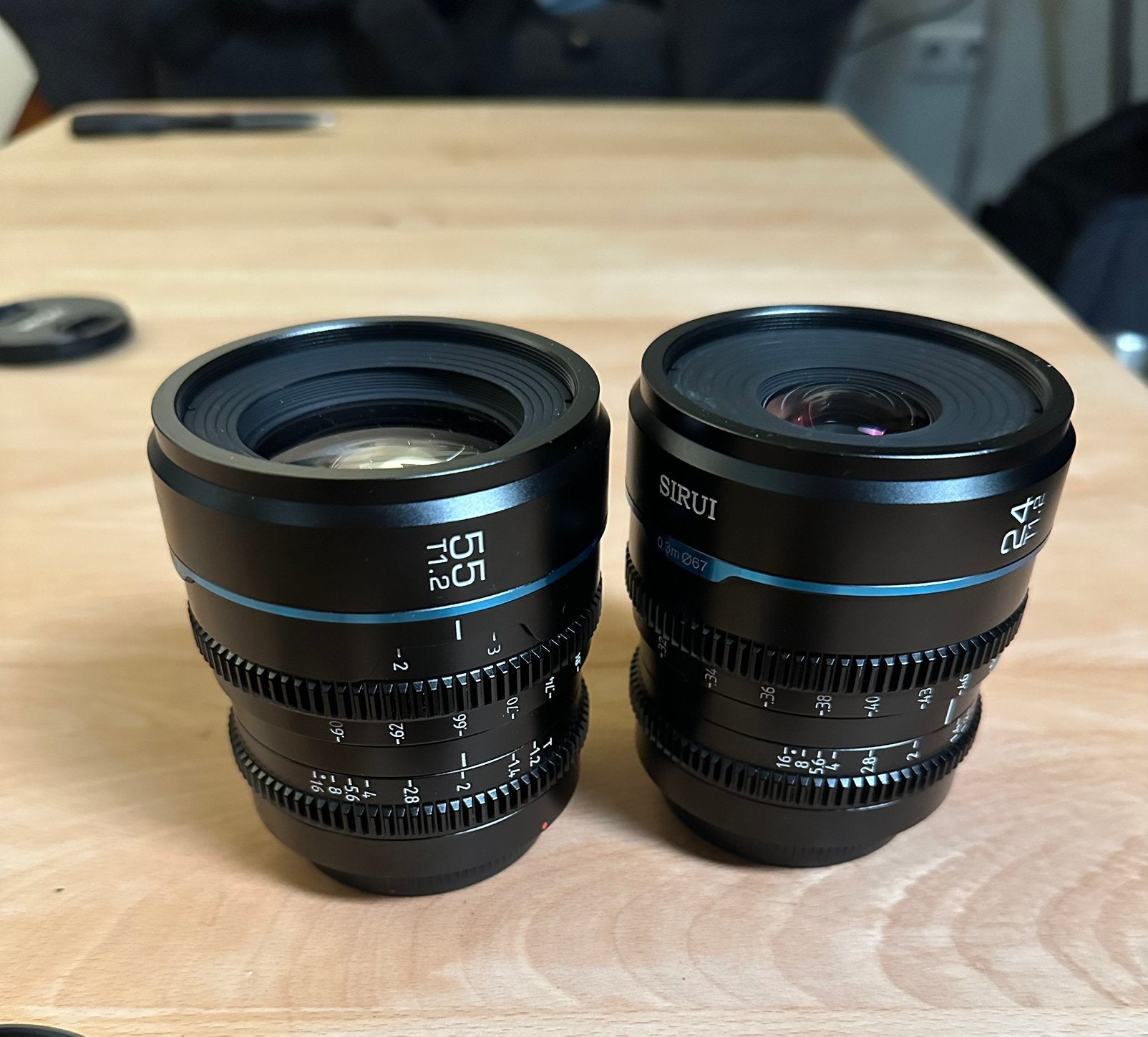 Sirui nightwalker 24mm & 50mm T1.2 RF lenzen, Audio, Tv en Foto, Samyang, Overige typen, Ophalen of Verzenden, Inclusief filter