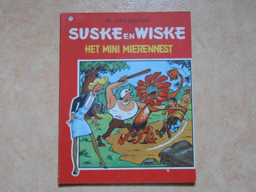Suske en wiske 75 Het mini mierennest 1967 1 ste druk. Mat., Boeken, Willy Vandersteen, Eén stripboek, Ophalen of Verzenden, Zo goed als nieuw