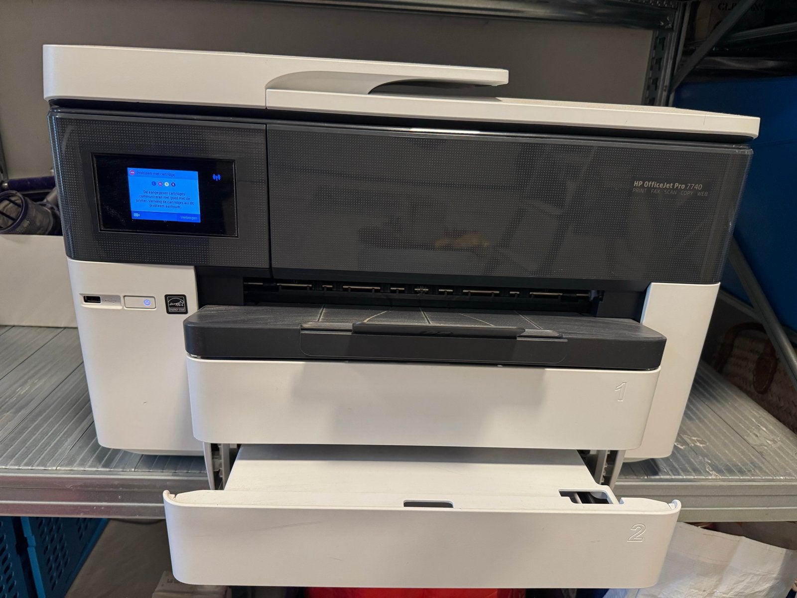 HP OfficeJet Pro 7740 All-in-One Printer, Ophalen, Faxen, Inkjetprinter, All-in-one