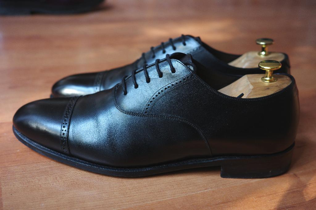 Meermin herenschoenen oxford zwart maat 43, Zwart, Ophalen of Verzenden, Gedragen, Veterschoenen