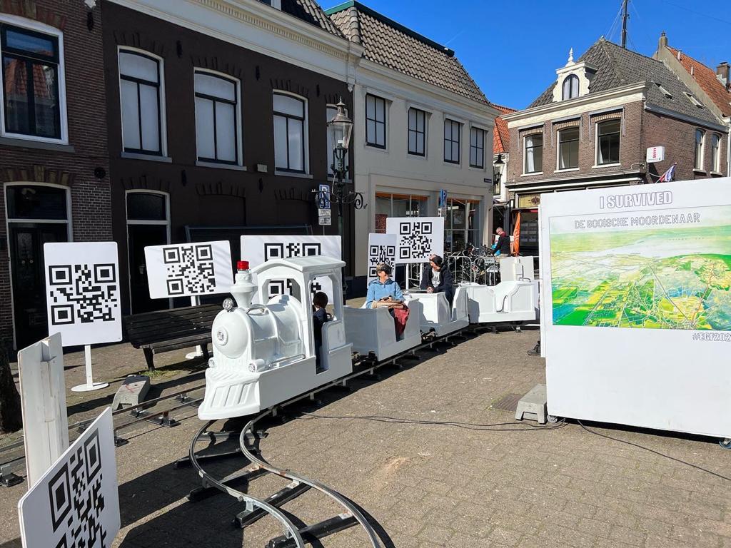 Trein met rails met geldige TUV keuring, Diversen, Ophalen, Gebruikt