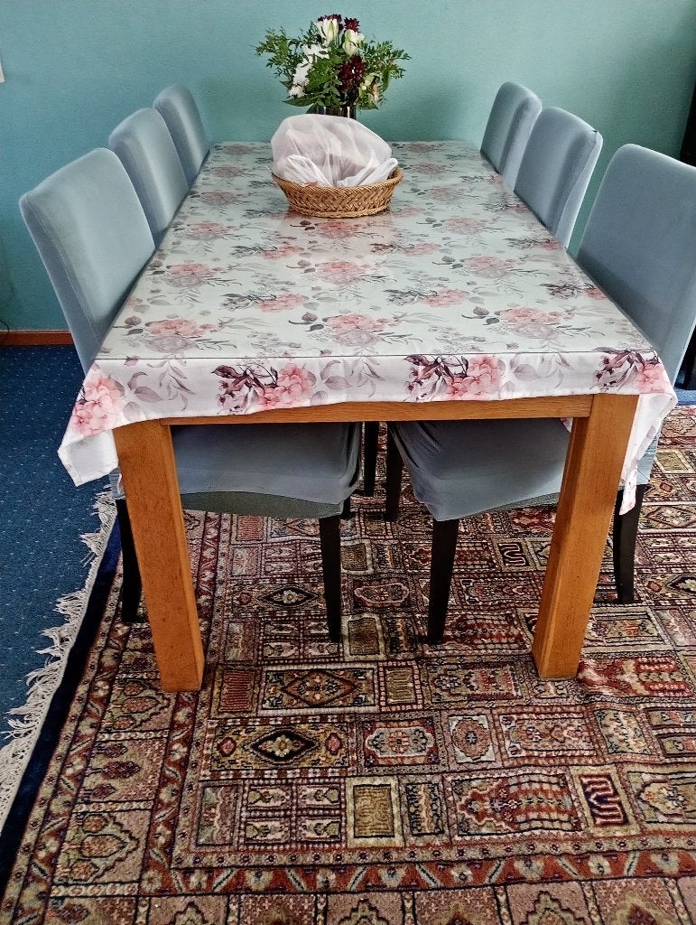 Eettafel met stoelen, Ophalen, Gebruikt, 50 tot 100 cm, Vijf personen of meer
