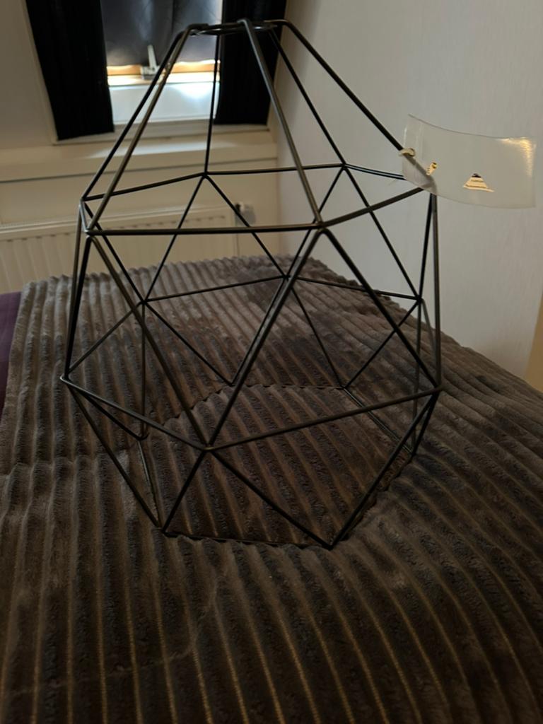 Hanglamp nieuw, Ophalen, Zo goed als nieuw, Zwart, Rond