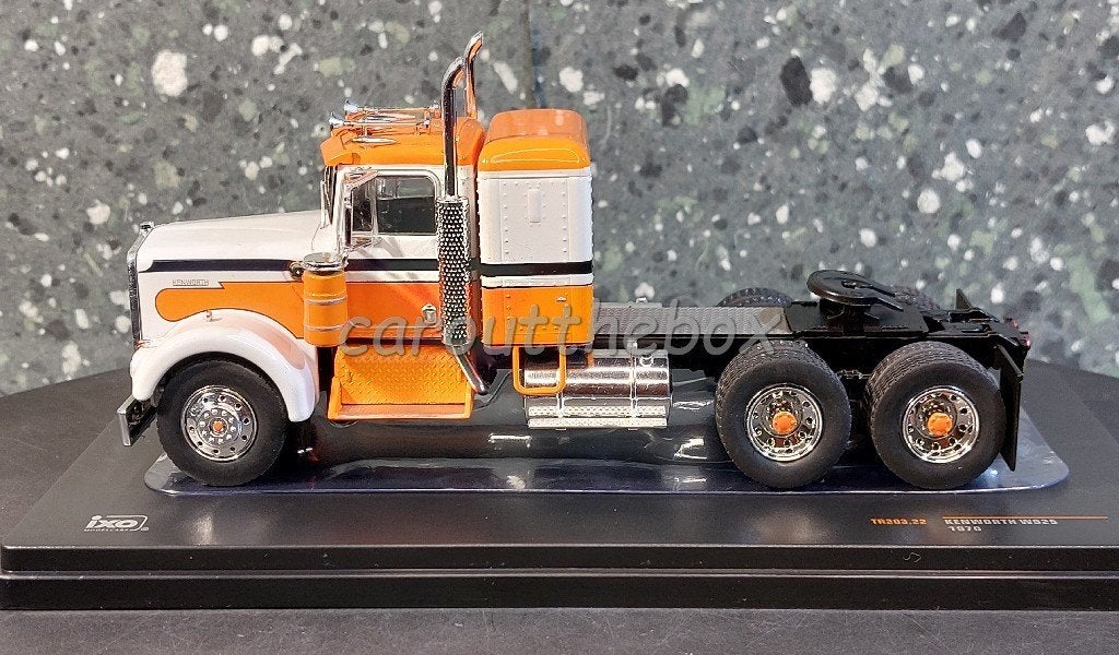 Kenworth W925 1970 wit/oranje 1:43 Ixo V1092, Hobby en Vrije tijd, Modelauto's | 1:43, Verzenden, Nieuw, Bus of Vrachtwagen, Overige merken