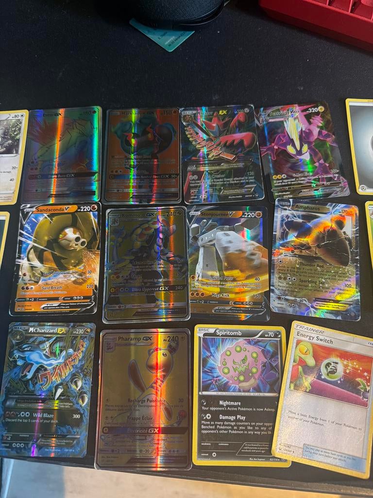 Pokémon Kaarten Collectie - Zeldzame GX, V, VMAX & EX, Ophalen of Verzenden, Gebruikt, Meerdere kaarten, Foil