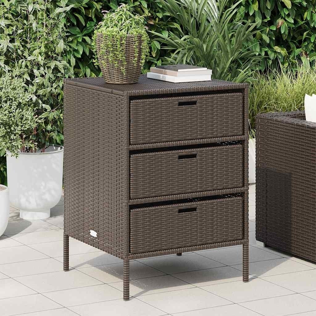 DEAL | Tuinkast opbergmeubel poly rattan bruin! GRATIS BEZOR, Verzenden, Nieuw