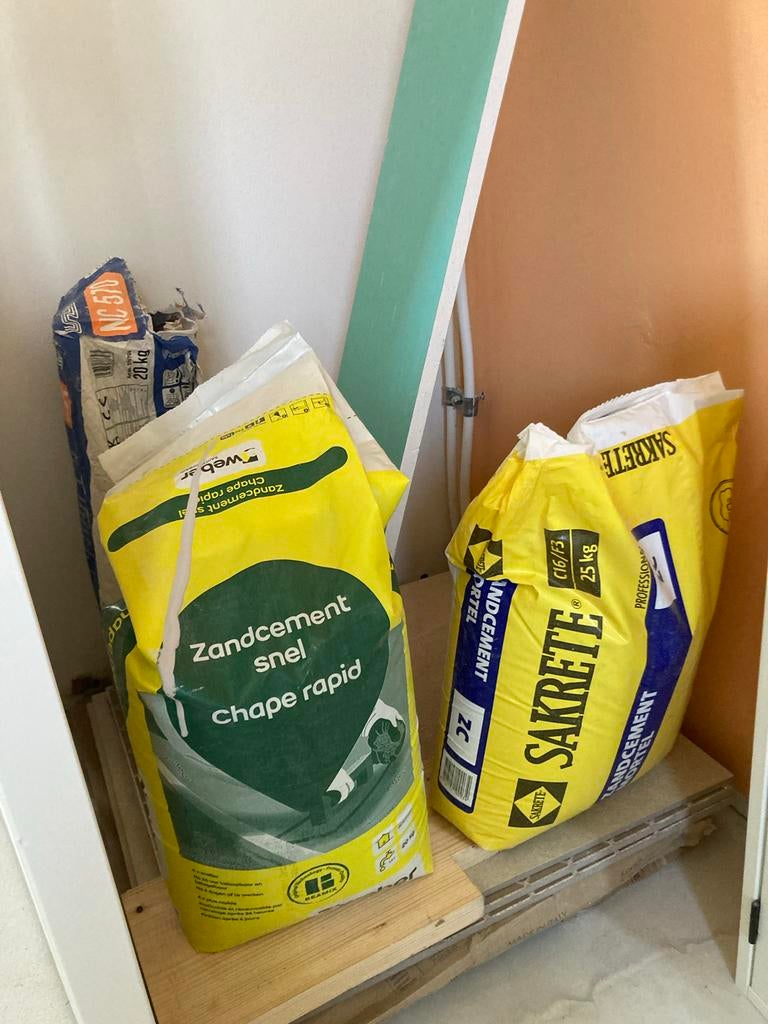 Zandcement snel - Chape rapid (20kg/25kg), Ophalen, Nieuw