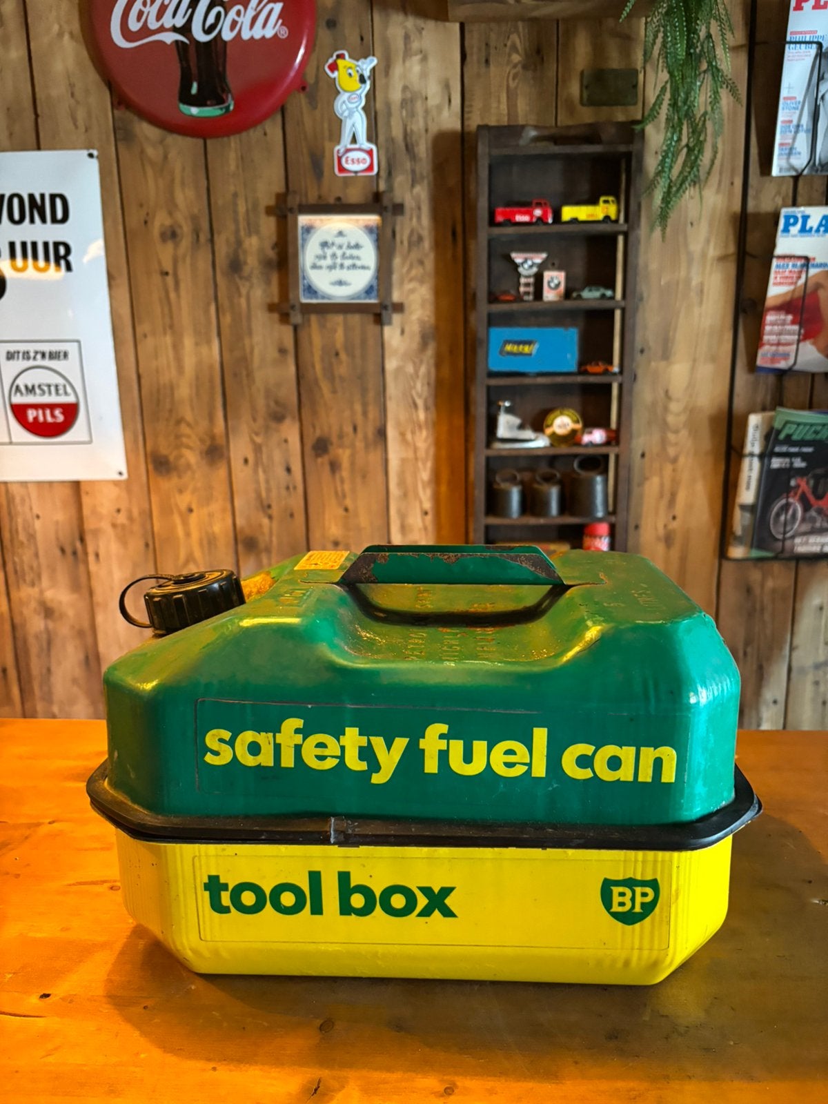 Safery fuel can / Tool box BP, Ophalen of Verzenden, Zo goed als nieuw, Overige