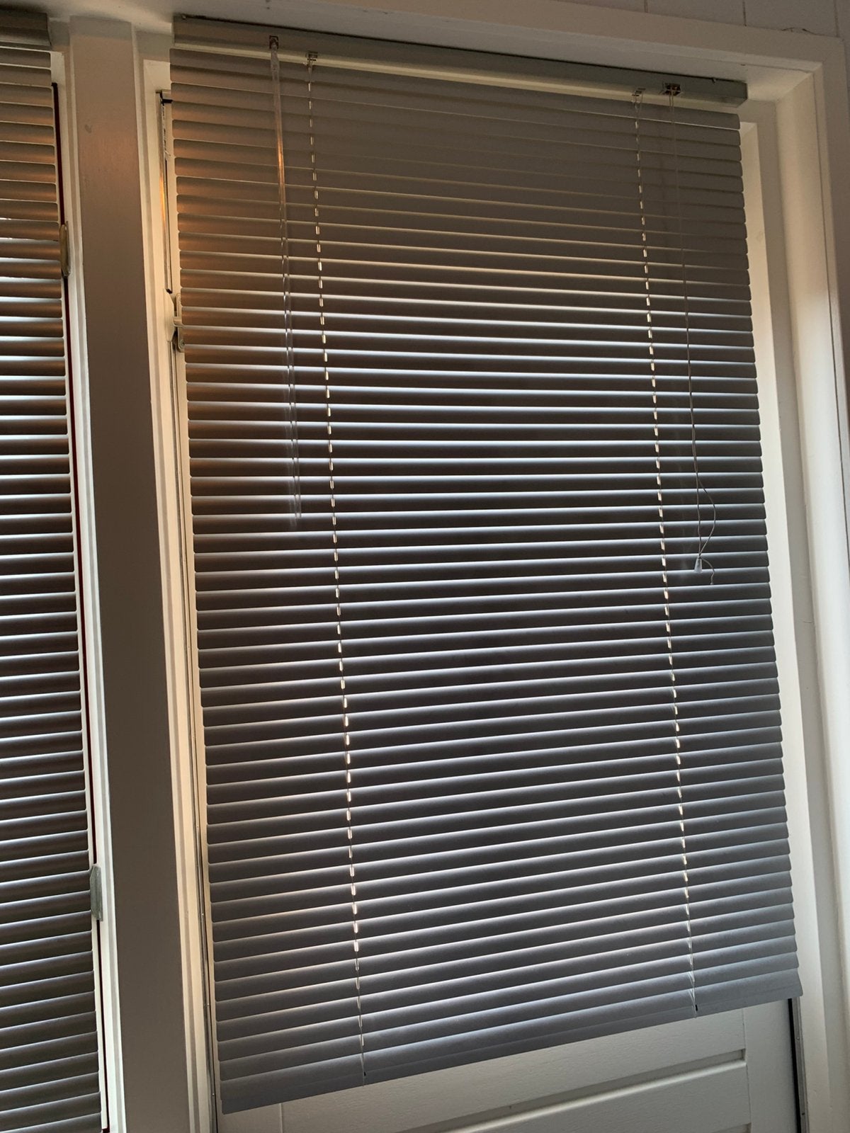Grijze / zilveren luxaflex 80cm x 130cm of 170cm, Ophalen, Gebruikt, 50 tot 100 cm, Grijs