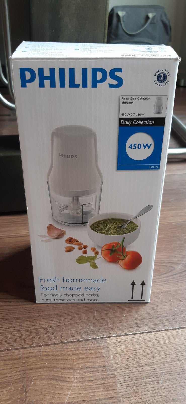 Nieuw!  Philips hakmolen, Minder dan 1 liter, Ophalen, Nieuw, 1 snelheid