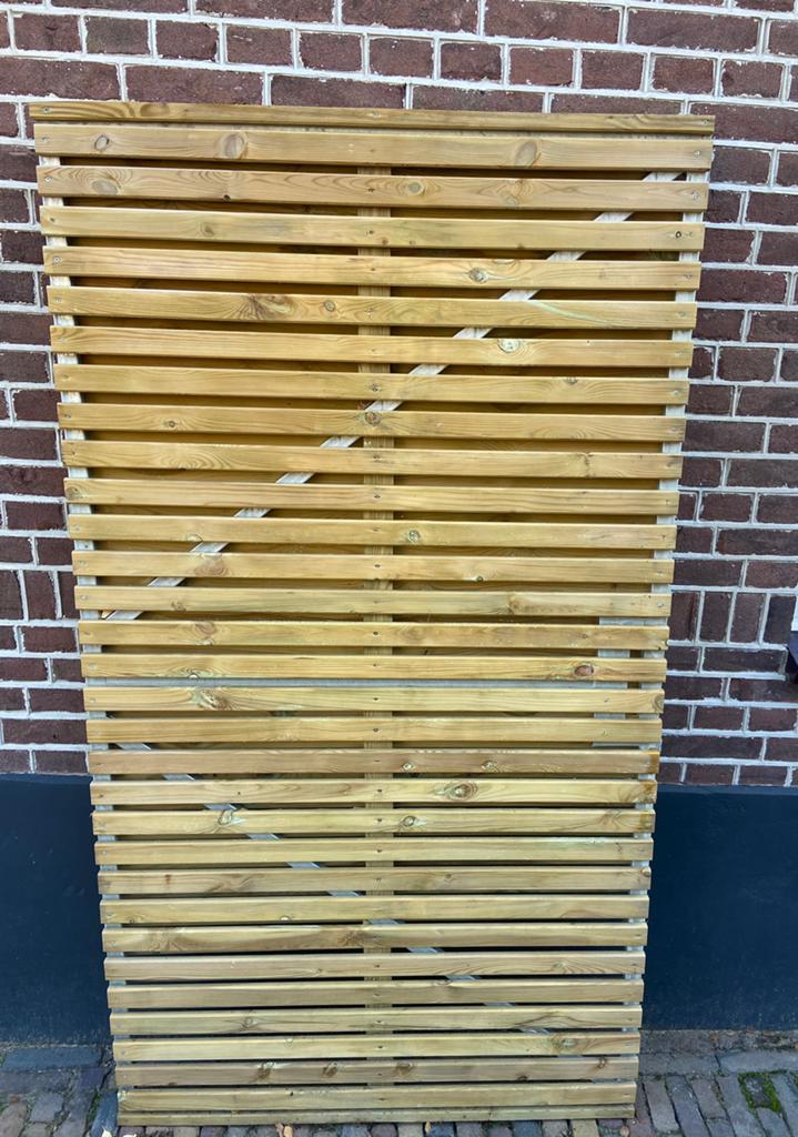 Schuttingdeur nieuw tuindeur metalen frame, Tuin en Terras, Schuttingen, Ophalen, 1 tot 2 meter, Minder dan 3 meter, Zo goed als nieuw