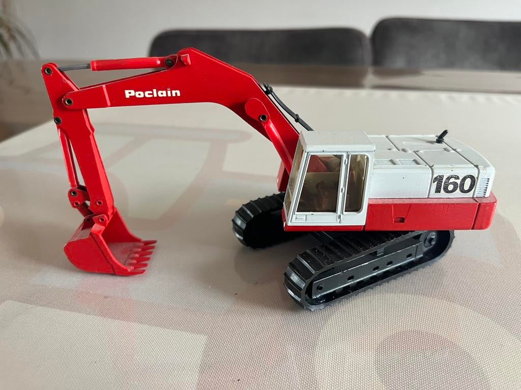 Poclain 160 rupskraan Conrad 2897, Hobby en Vrije tijd, Modelauto's | 1:50, Zo goed als nieuw, Hijskraan, Tractor of Landbouw