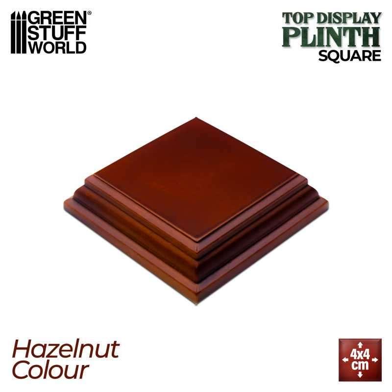 Square Wood display bases 4x4 cm - Hazelnut 4987 Sokkel, Verzenden, Spanje, Nieuw, 1:35 tot 1:50