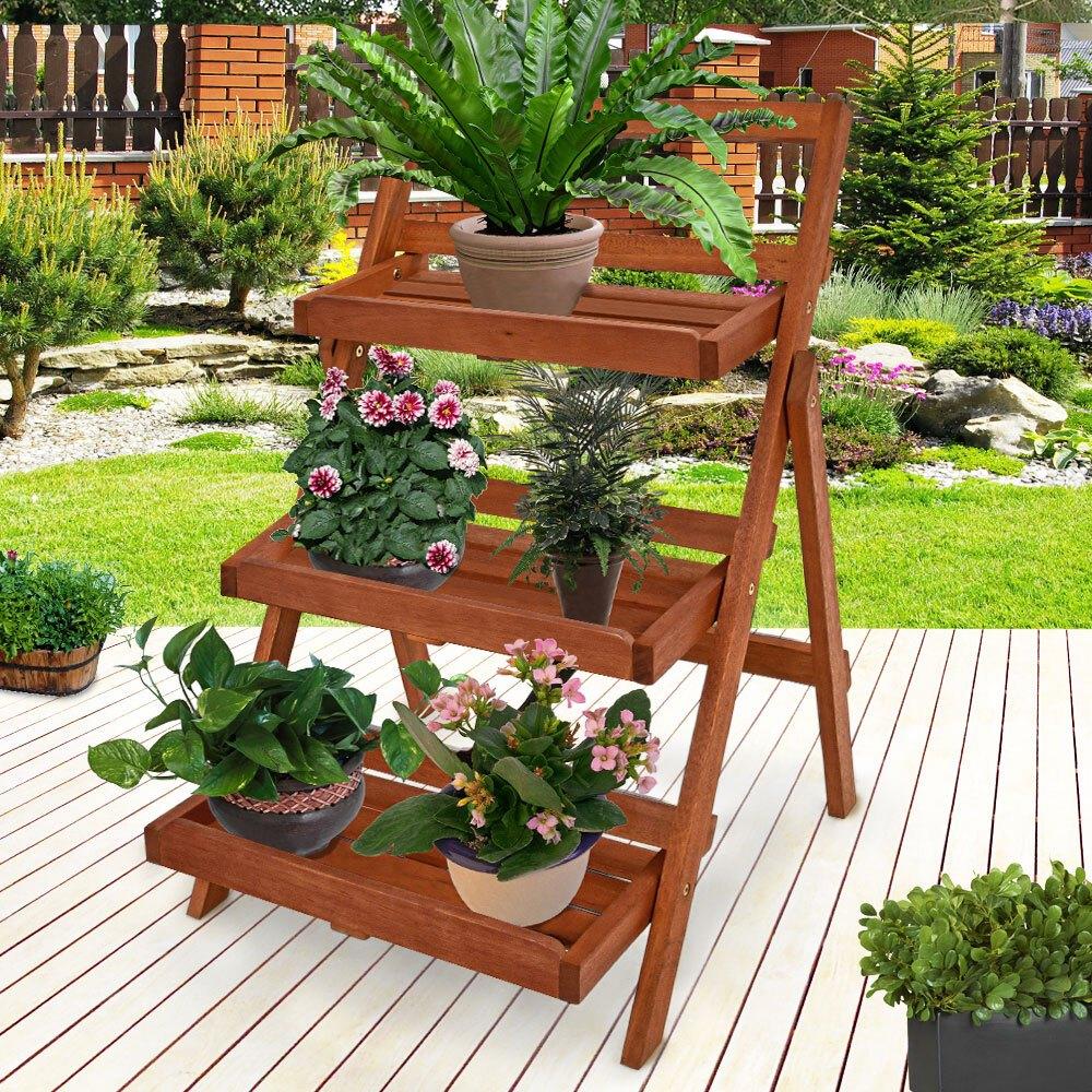 Plantenstandaard plantentrap 3-laags plantenrek GRATIS BZRGD, Verzenden, Minder dan 60 cm, Nieuw, Nvt