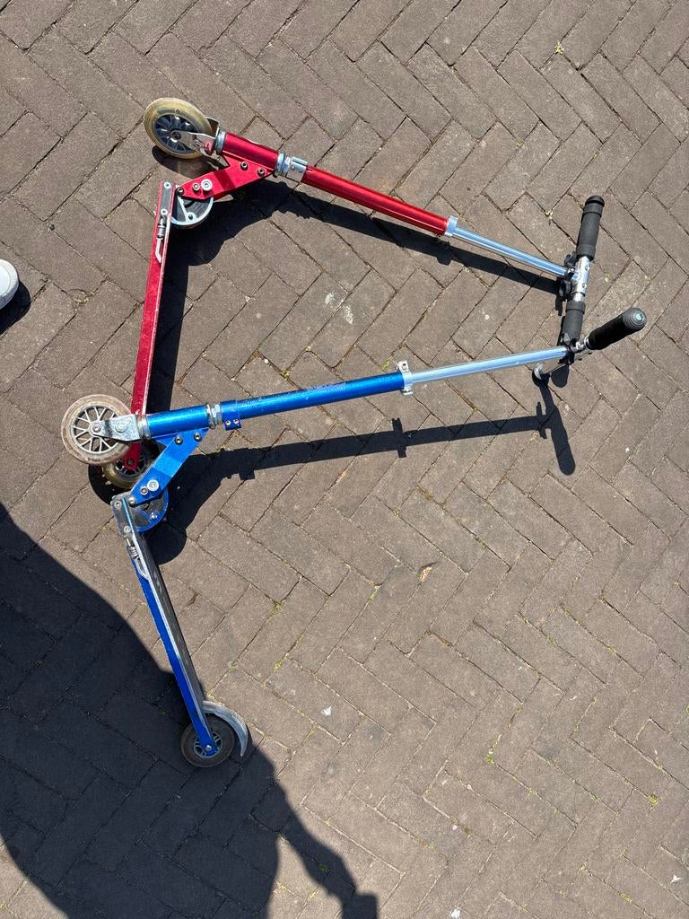 Micro steps - blauw (gebruikt, inklapbaar), Fietsen en Brommers, Ophalen of Verzenden, Gebruikt, Overige typen