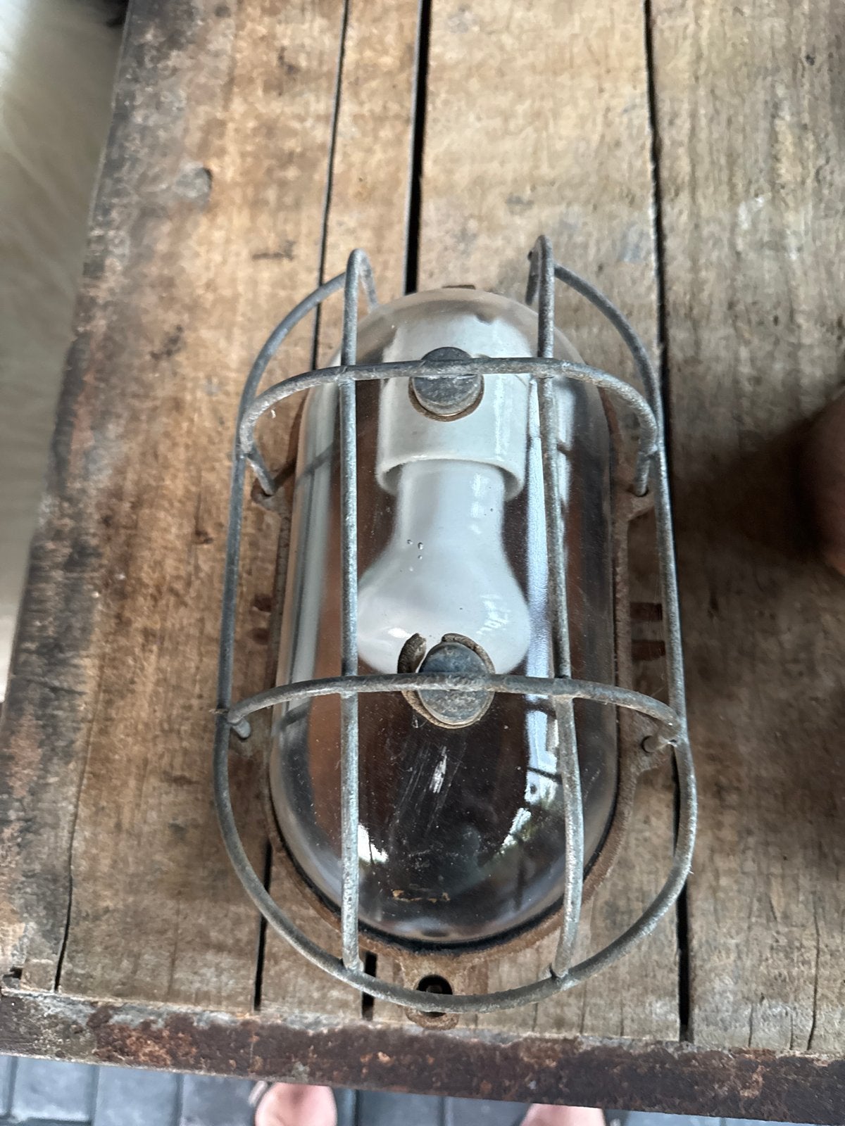 Vintage scheepslamp / buitenlamp, Ophalen of Verzenden