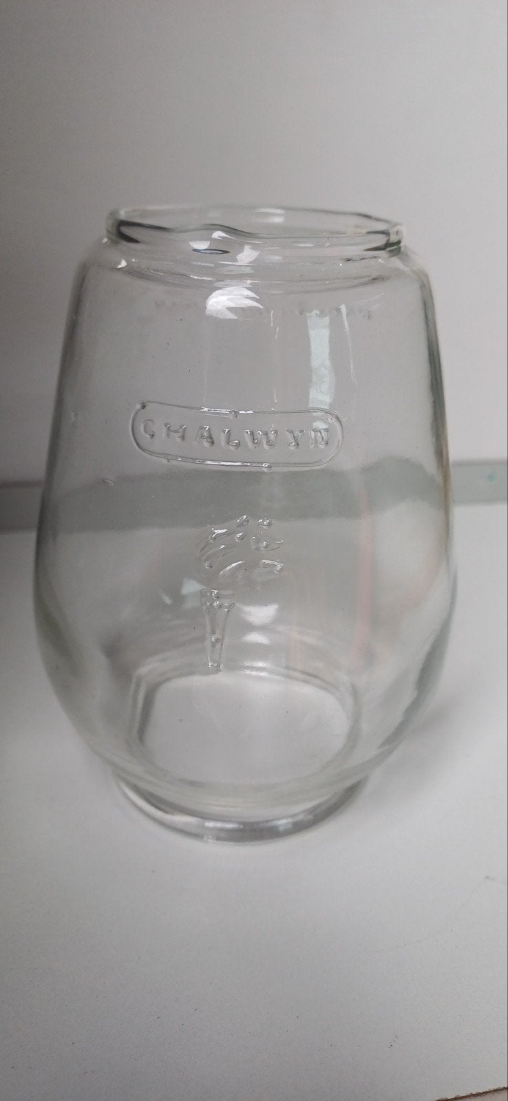 petroleumlamp-glas chalwyn veritas, Ophalen of Verzenden