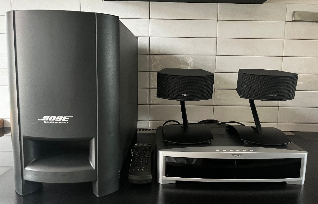 Bose Lifestyle 3-2-1 Home Entertainment Systeem, Gebruikt, 2.1-systeem, 70 watt of meer, Dvd-speler