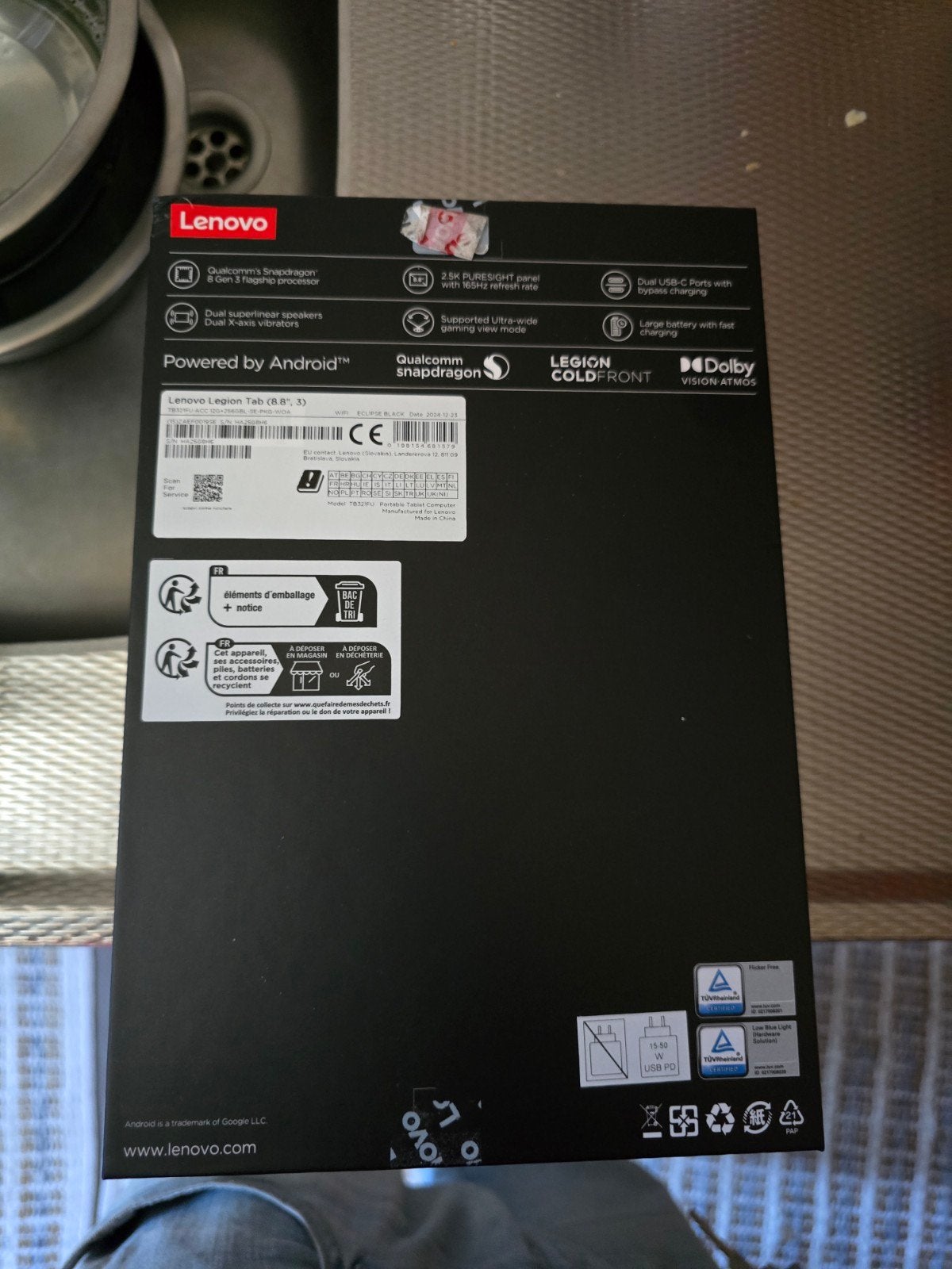 Lenovo Legion Tab (8.8") - als nieuw, Computers en Software, Windows Tablets, Ophalen, Usb-aansluiting, 8 inch, Nieuw