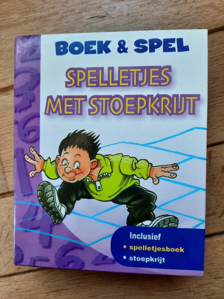 Boek & Spel - Spelletjes met stoepkrijt, Ophalen of Verzenden