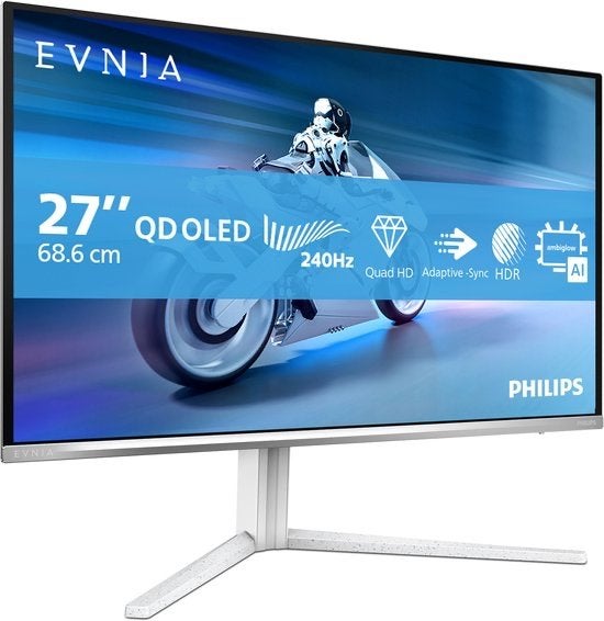 Philips Evnia 6000 27M2N6501L QHD OLED Gaming Monitor, Gaming, 5953NA, HDMI, Hoofdtelefoonaansluiting