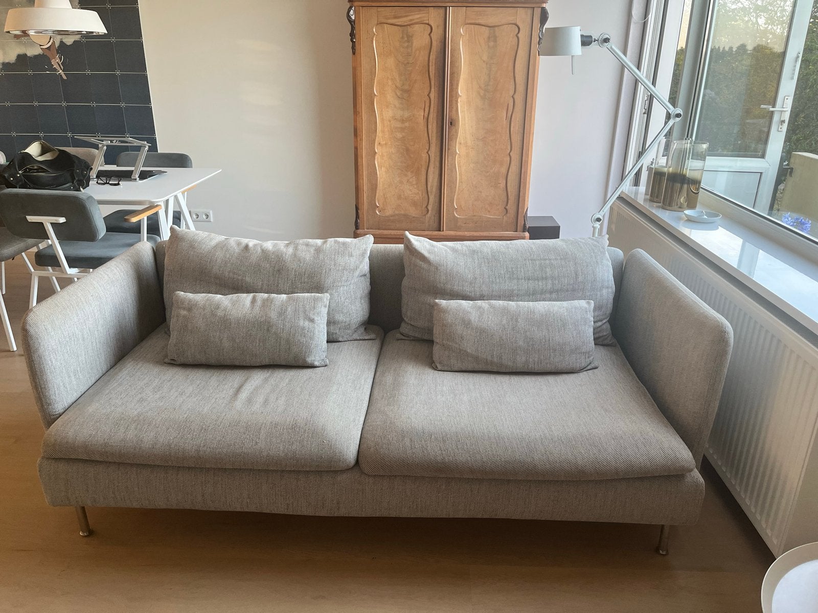 IKEA Söderhamn bank - 198 cm breed, 99 cm diep, Huis en Inrichting, Banken | Bankstellen, Ophalen, Gebruikt, 150 tot 200 cm, Driepersoons