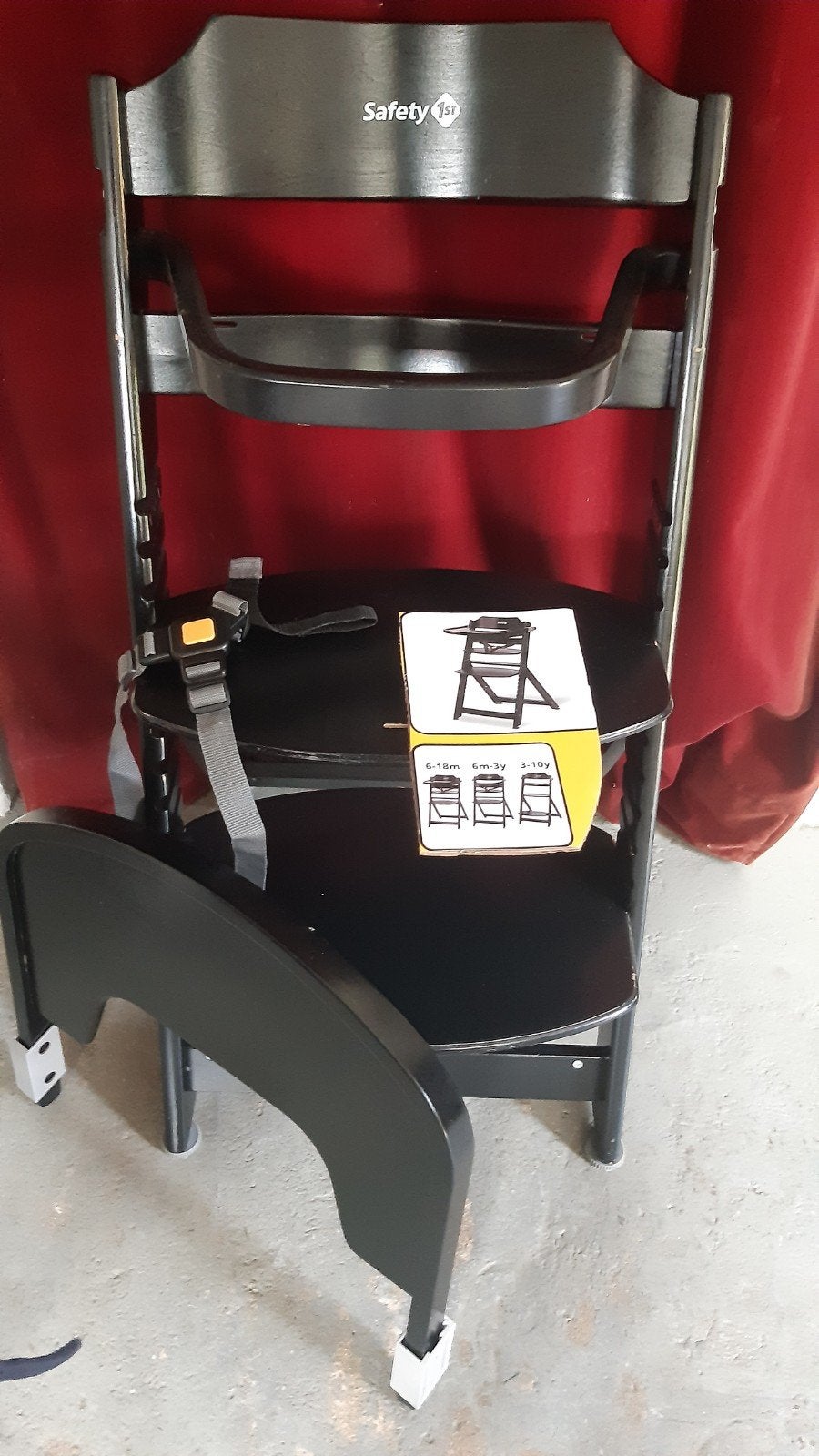 Safety 1st Timba Meegroeistoel - Zwart, Kinderen en Baby's, Kinderstoelen, Ophalen, Gebruikt, Meegroeistoel, Gordel(s)