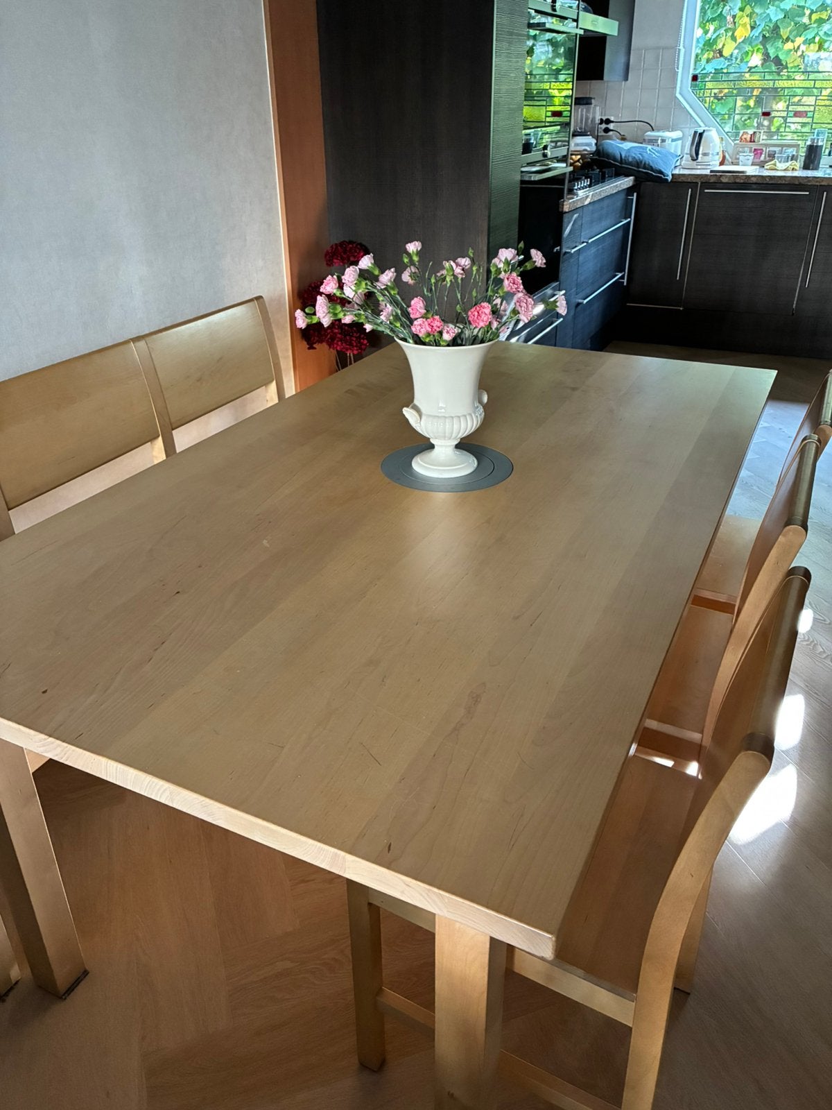 Voglauer 6 persoons berken eethoek, Ophalen, Gebruikt, Minder dan 4 stoelen