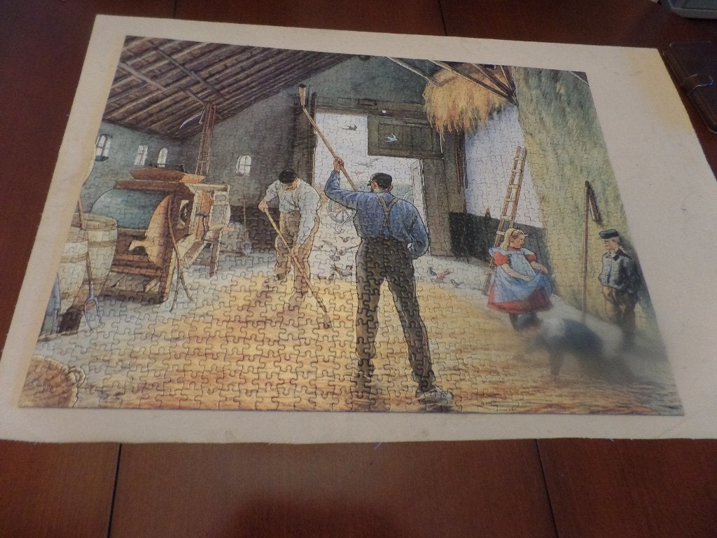 Puzzel schilderij Jetses 1000 stukjes, Ophalen of Verzenden, 500 t/m 1500 stukjes, Gebruikt