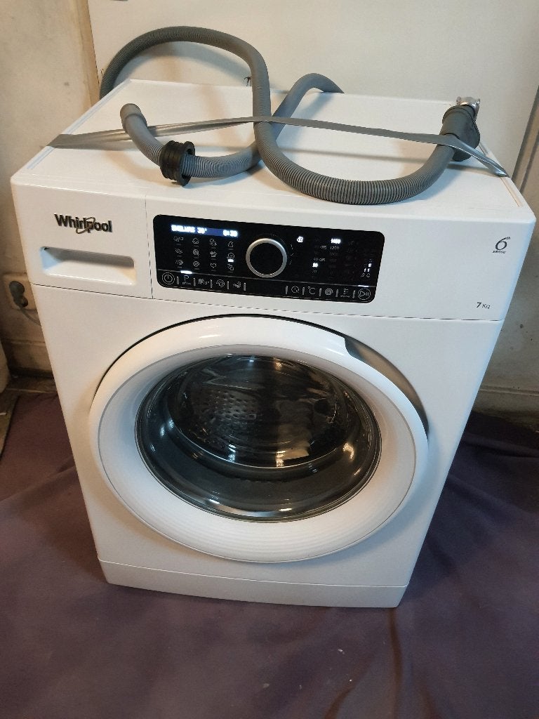 A+++ Top Whirlpool Wasmachine 1400 Toeren 7KG werkt Perfect, Witgoed en Apparatuur, Ophalen, 1200 tot 1600 toeren, Minder dan 85 cm