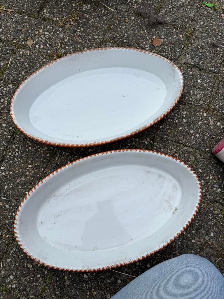2x Ovale ovenschalen van Walküre Porzellan, Ophalen