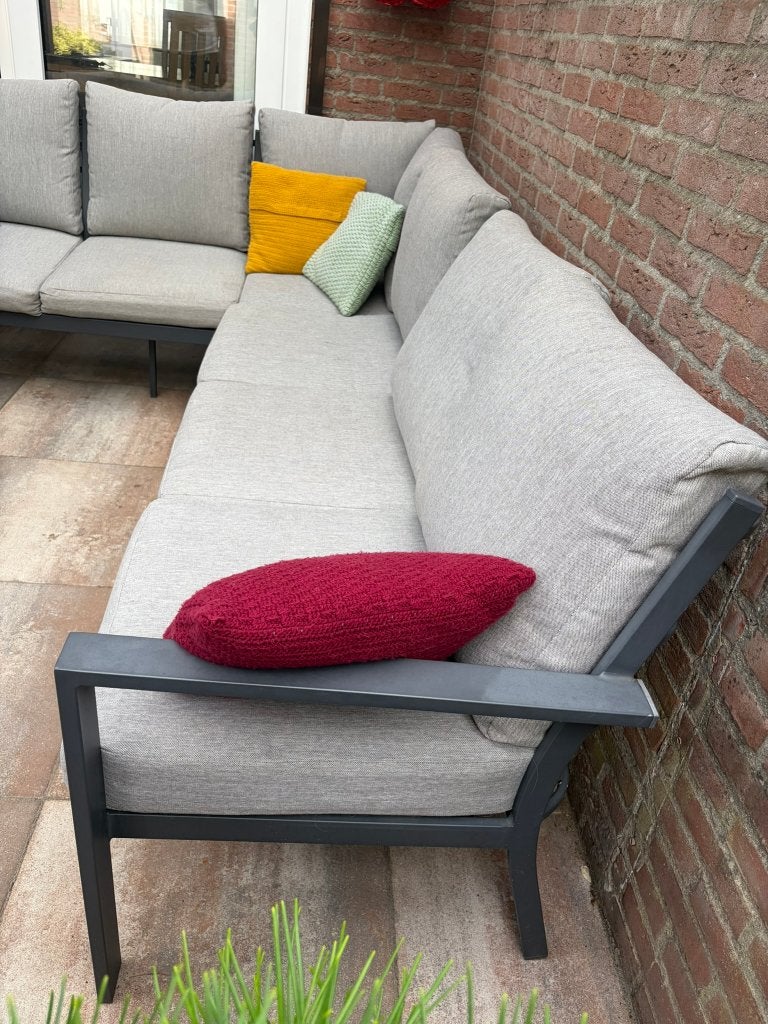 loungebank, Tuin en Terras, Ophalen, Gebruikt, Aluminium, Loungeset