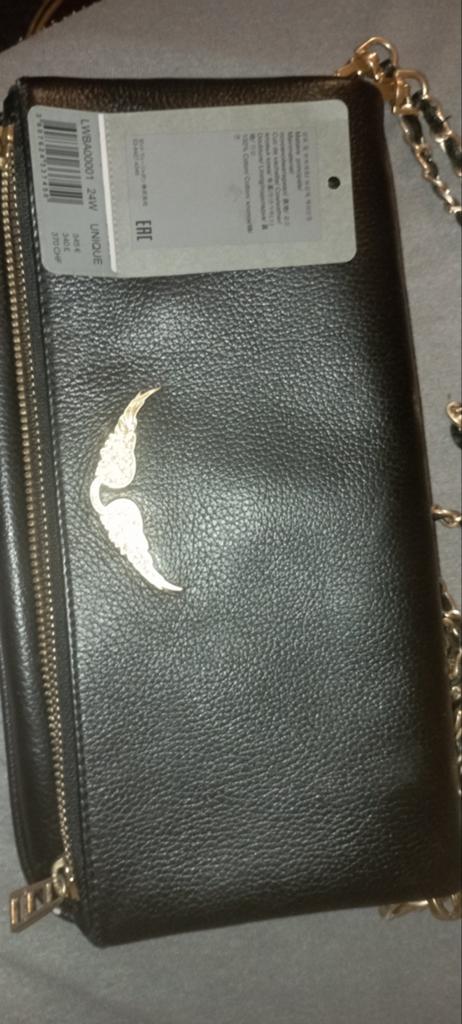 Zwarte Zadig & Voltaire Rock tasje met gouden vleugels, Sieraden, Tassen en Uiterlijk, Tassen | Damestassen, Ophalen of Verzenden